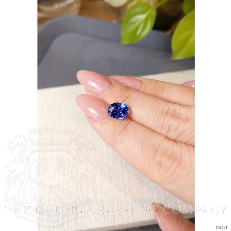 3.23 Ct. Blue Sapphire from Ceylon (Sri Lanka)