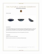 2.03 Ct. Blue Sapphire from Australia Appraisal