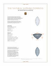 1.53 Ct. Blue Sapphire from Australia 3 D Scan Report