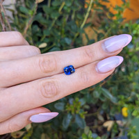 2.59 Ct. Blue Sapphire from Madagascar Life Style