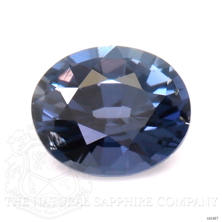 0.56 Ct. Greyish Blue Sapphire from Ceylon (Sri Lanka)