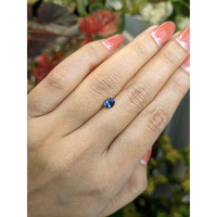 0.56 Ct. Greyish Blue Sapphire from Ceylon (Sri Lanka) Life Style