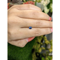 0.56 Ct. Greyish Blue Sapphire from Ceylon (Sri Lanka) Life Style