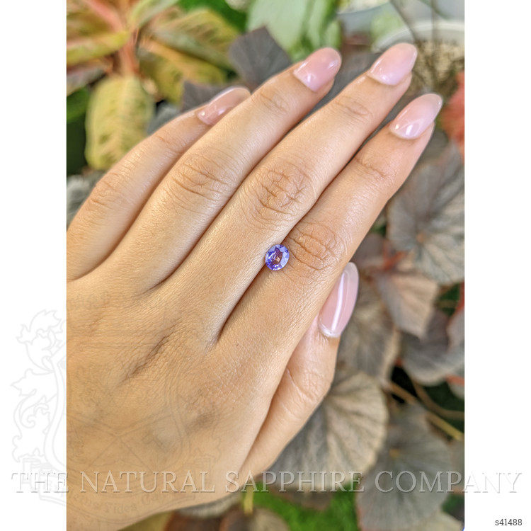 0.71 Ct. Purple Sapphire from Ceylon (Sri Lanka)