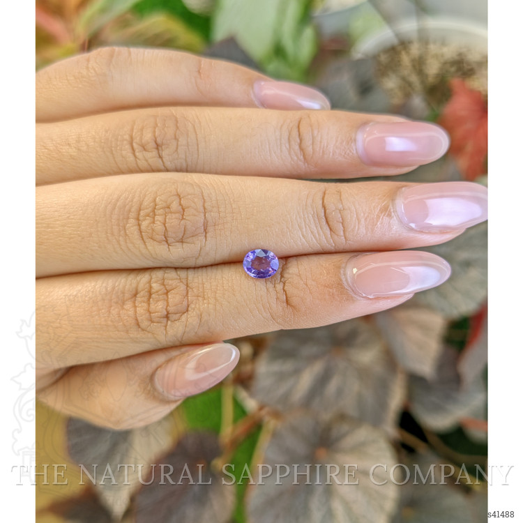 0.71 Ct. Purple Sapphire from Ceylon (Sri Lanka)