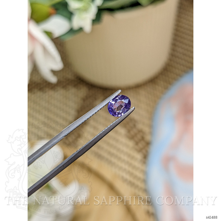 0.71 Ct. Purple Sapphire from Ceylon (Sri Lanka)