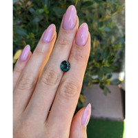 2.95 Ct. Bluish Green Sapphire from Montana Life Style