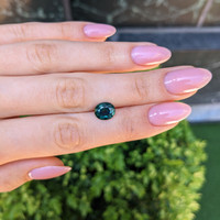 2.95 Ct. Bluish Green Sapphire from Montana Life Style