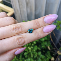 2.21 Ct. Bluish Green Sapphire from Montana Life Style