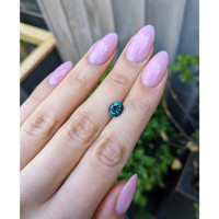 2.21 Ct. Bluish Green Sapphire from Montana Life Style