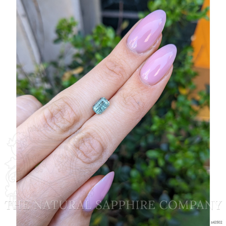 2.15 Ct. Bluish Green Sapphire from Montana