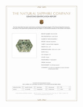 2.37 Ct. Green Sapphire from Montana Scan Report