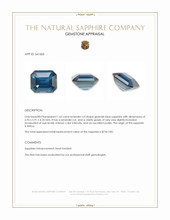 1.63 Ct. Greenish Blue Sapphire from Africa Appraisal