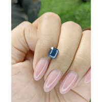 1.63 Ct. Greenish Blue Sapphire from Africa Life Style
