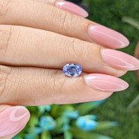 1.01 Ct. Violet Sapphire from Ceylon (Sri Lanka) Life Style