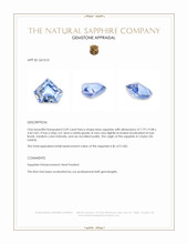 2.09 Ct. Blue Sapphire from Ceylon (Sri Lanka) Appraisal