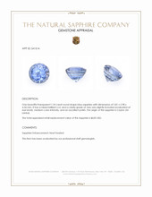 1.24 Ct. Blue Sapphire from Ceylon (Sri Lanka) Appraisal
