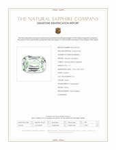 1.11 Ct. Green Sapphire from Africa Scan Report