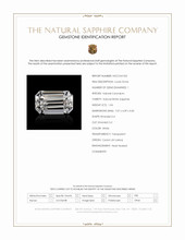 1.04 Ct. White Sapphire from Ceylon (Sri Lanka) Scan Report