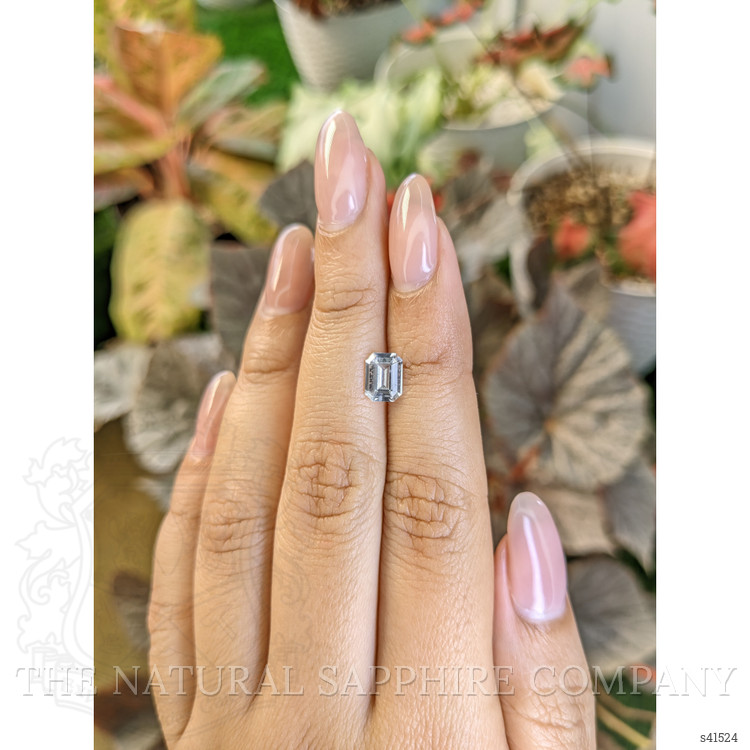 1.20 Ct. White Sapphire from Ceylon (Sri Lanka)