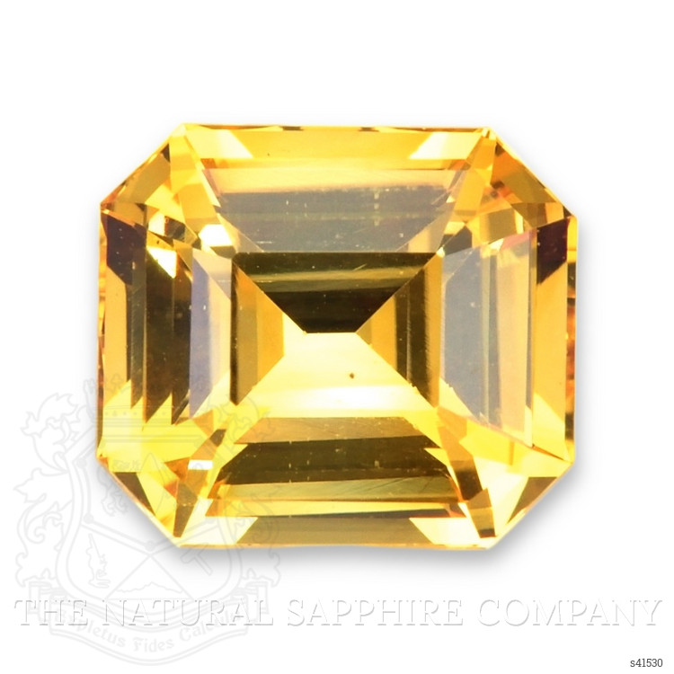 4.11 Ct. Orangish Yellow Sapphire from Ceylon (Sri Lanka)