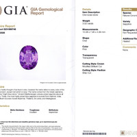 3.02 Ct. Purplish Pink Sapphire from Ceylon (Sri Lanka) Scan Report