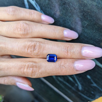 2.34 Ct. Blue Sapphire from Ceylon (Sri Lanka) Life Style