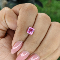 1.24 Ct. Reddish Pink Sapphire from Madagascar Life Style