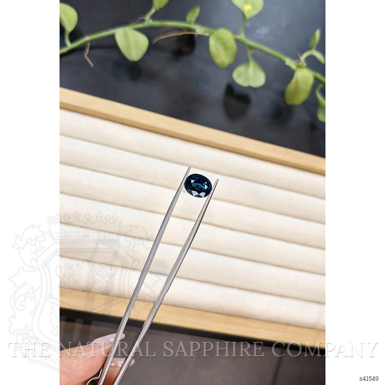 3.61 Ct. Bluish Green Sapphire from Ceylon (Sri Lanka)