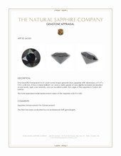 4.23 Ct. Greenish Blue Sapphire from Ceylon (Sri Lanka) Appraisal