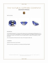 1.25 Ct. Bi Color / Parti Sapphire from Ceylon (Sri Lanka) Appraisal
