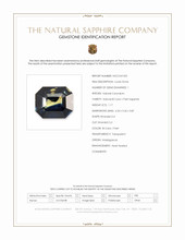 1.17 Ct. Bi Color / Parti Sapphire from Madagascar Scan Report