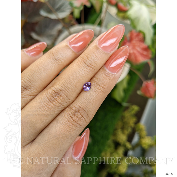 0.51 Ct. Pinkish Purple Sapphire from Ceylon (Sri Lanka)