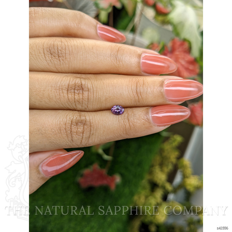 0.51 Ct. Pinkish Purple Sapphire from Ceylon (Sri Lanka)
