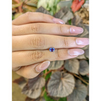 0.65 Ct. Purplish Blue Sapphire from Ceylon (Sri Lanka) Life Style