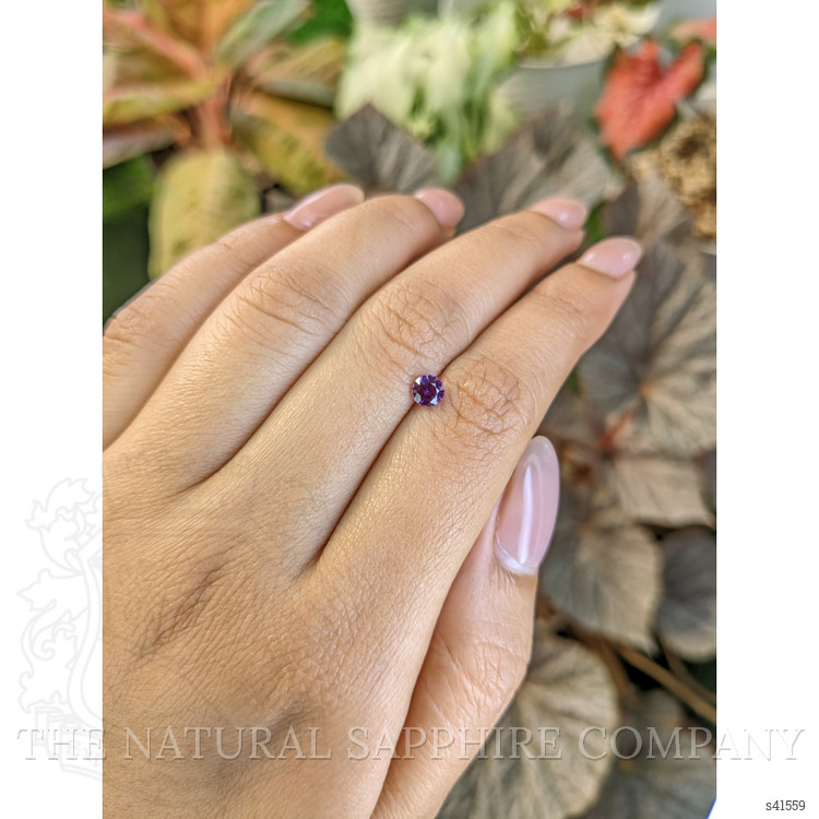 0.51 Ct. Pinkish Purple Sapphire from Ceylon (Sri Lanka)