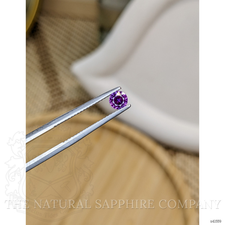 0.51 Ct. Pinkish Purple Sapphire from Ceylon (Sri Lanka)