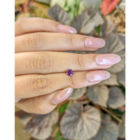 0.51 Ct. Pinkish Purple Sapphire from Ceylon (Sri Lanka) Life Style