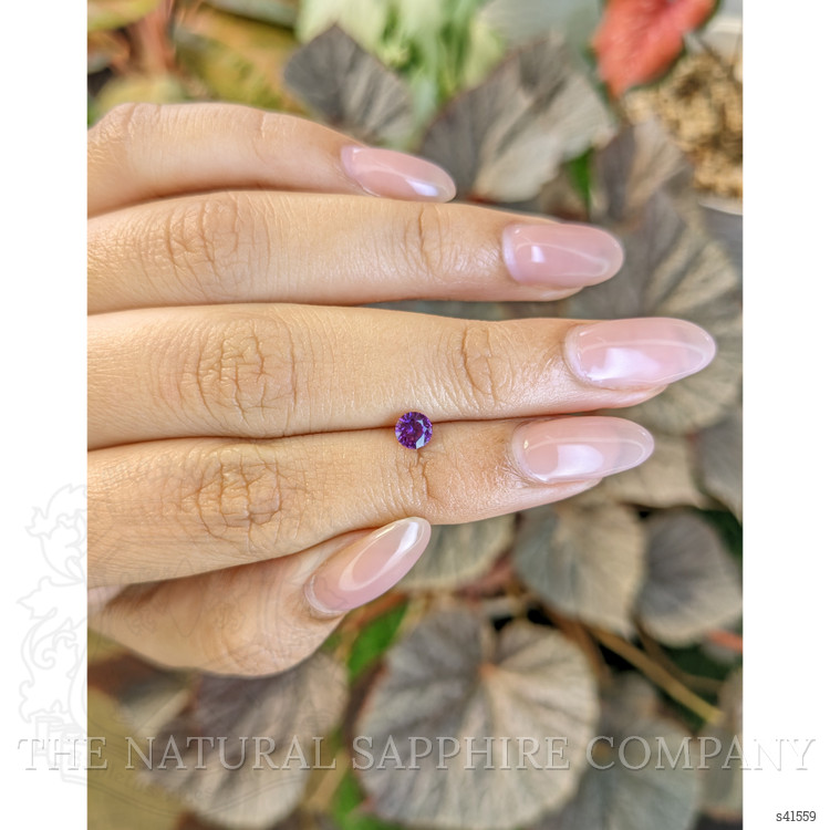 0.51 Ct. Pinkish Purple Sapphire from Ceylon (Sri Lanka)