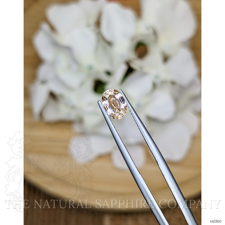 1.18 Ct. Peach Sapphire from Ceylon (Sri Lanka)
