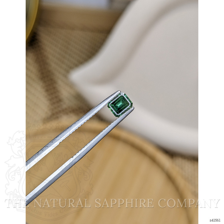 0.80 Ct. Green Sapphire from Ceylon (Sri Lanka)