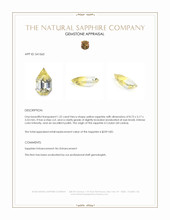 1.22 Ct. Yellow Sapphire from Ceylon (Sri Lanka) Appraisal