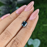 1.24 Ct. Bluish Green Sapphire from Australia Life Style