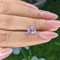2.15 Ct. White Sapphire from Ceylon (Sri Lanka) Life Style