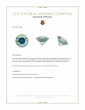 1.08 Ct. Bluish Green Sapphire from Montana Appraisal