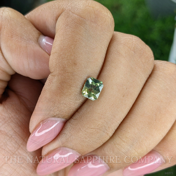 1.00 Ct. Yellowish Green Sapphire from Madagascar