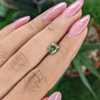 1.00 Ct. Yellowish Green Sapphire from Madagascar Life Style