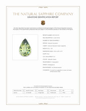 1.50 Ct. Yellowish Green Sapphire from Madagascar Scan Report