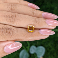 2.06 Ct. Yellowish Orange Sapphire from Ceylon (Sri Lanka) Life Style