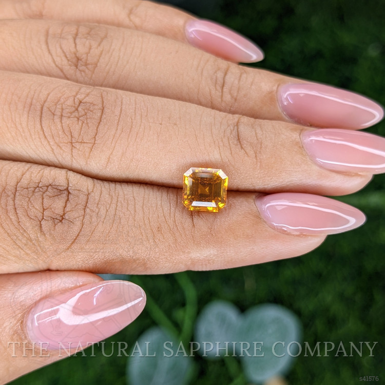 2.06 Ct. Yellowish Orange Sapphire from Ceylon (Sri Lanka)